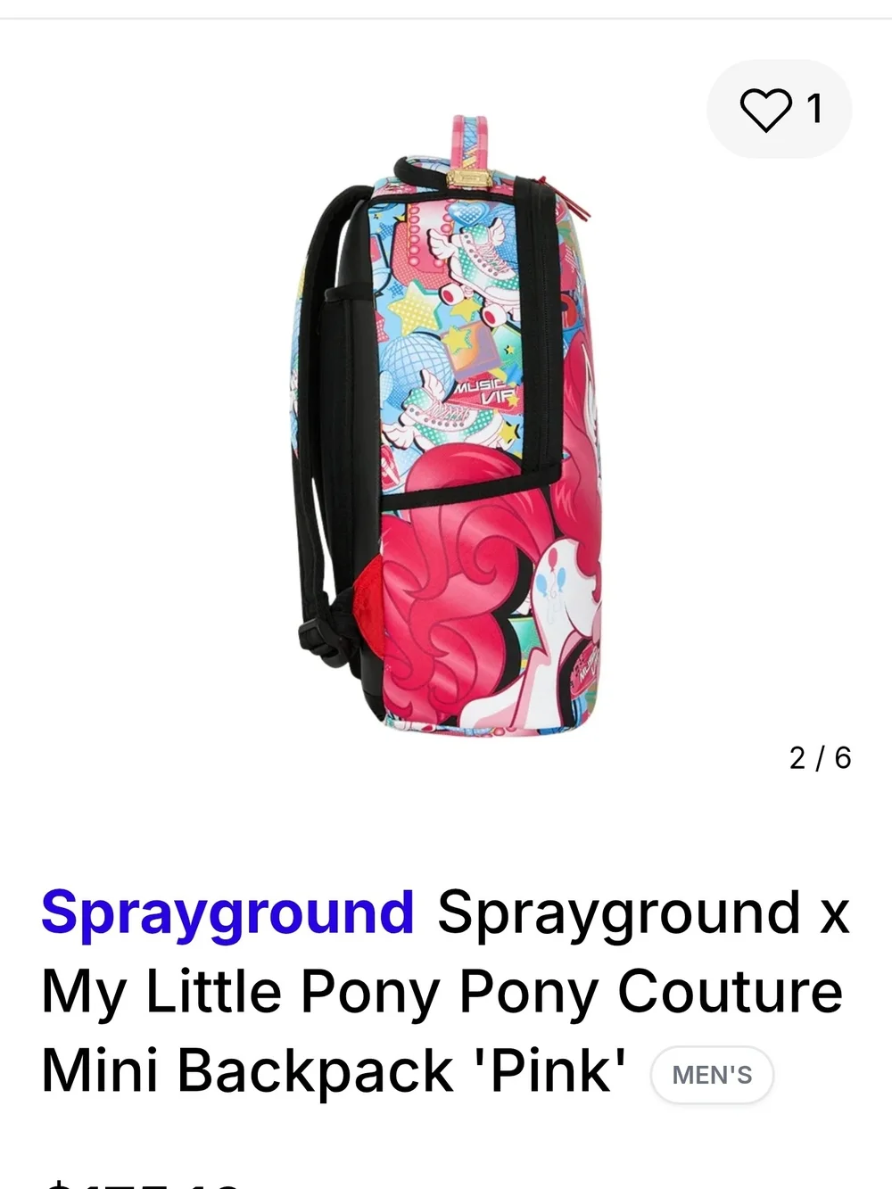 Sprayground Pink My Little Pony Mini Backpack